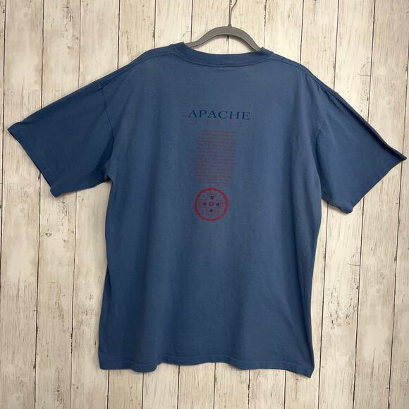 Vintage United Design Apache Cross Native American Short Sleeve Graphic T Shirt - Picture 2 of 8
